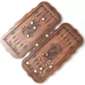 Нарды из бука "Дракон", вариант №2